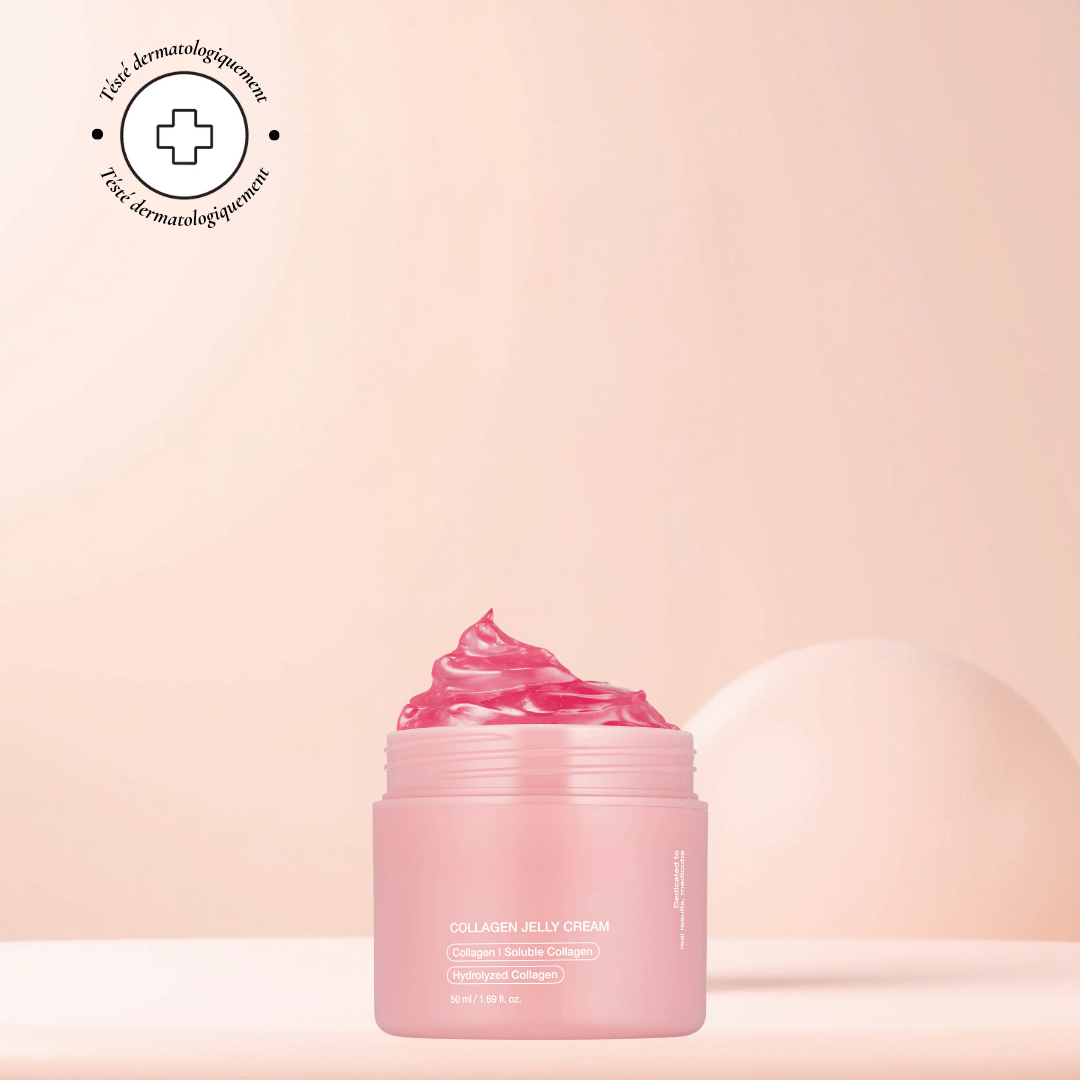 Crème gélifiée au collagène hydrolysé et au niacinamide